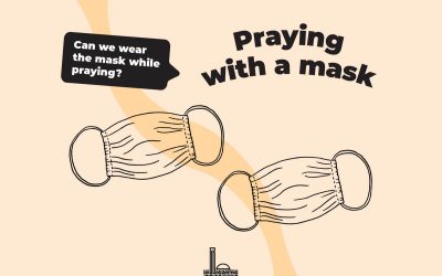 Praying with a mask